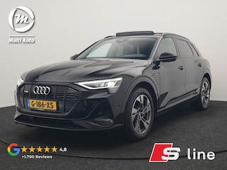 Audi e-Tron 50 Quattro S Line 71 kWh 313pk | Panodak | Luchtvering | Adaptive Cruise | Alcantara Sportstoelen Memory & Verwarmd | Apple Carplay | Navigatie | 20"L.M |