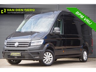 Volkswagen Crafter 35 2.0 TDI L3H3(L2H2) 3-ZITS, 177PK AUT. LED, ADAPT. CRUISE, STOELVERWARMING, STUURVERWARMING, VOORRUIT VERWARMING, STANDKACHEL, GEVEERDE ERGO ACTIVE STOEL
