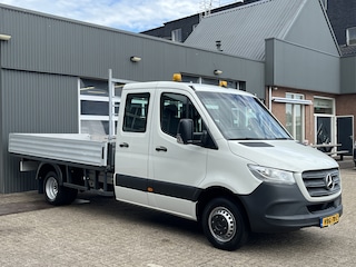 Mercedes-Benz Sprinter 314 2.2 CDI L3 DC Trekhaak 3500 trekgewicht Dubbele lucht Airco Cruise controle 6-Persoons Automaat Openlaadbak Pick-up Telefoonverbinding Werkverlichting P-up Euro 6