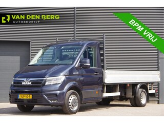 MAN TGE 3.180 50 2.0 L4 OPEN LAADBAK, N1, AUT. DUBBELLUCHT, 3.5T TREKHAAK, LED, CRUISE, MF STUURWIEL, PICK UP, PICK-UP, NL AUTO, NAP