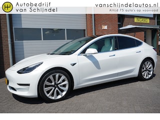 Tesla Model 3 LONG RANGE AWD 75KWH ORIGINEEL NEDERLANDS NOV 2019 PANORAMADAK 360CAMERA FULL LED LEDER STOELVERWARMING NAVI CLIMA CRUISE BLUETOOTH 19INCH ENZ...