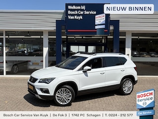 Seat Ateca 1.4 EcoTSI Xcellence / Automaat / Dealer-Onderhouden / Open-Panodak / Vol-Leder / Adaptieve Cruise-Control / Elektr.-Wegklapbare Trekhaak / Stoelverwarming / Elektr.-Achterklep / Apple-Carplay & Android-Auto / Cimate-Control / Keyless / LED / DAB Radio-Bluetooth / Navi / Flippers / PDC V+A / Camera / 18'' LMV / ENZ.