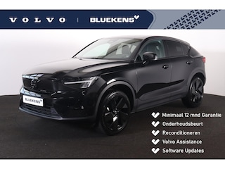 Volvo EC40 Extended Range Plus Black Ed. 82 kWh - Panoramadak - IntelliSafe Assist & Surround - 360º Camera - Verwarmde voorstoelen, stuur & achterbank - Parkeersensoren voor & achter - Elektr. bedienb. bestuurdersstoel met geheugen - Draadloze tel. lader - Warmtepomp - Extra getint glas - 20' LMV