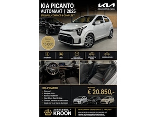 Kia Picanto 1.0 DPI DynamicPlusLine I 6x op komst I Automaat I Cruise Controle I Verwacht