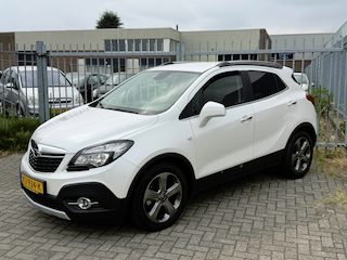 Opel Mokka 1.4 T Cosmo 140PK! Wit metallic l Navi l Leer l Airco l Stoel&stuurverwarming l LMV! TOPSTAAT l GOED ONDERHOUDEN!