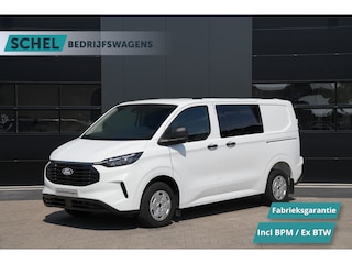 Ford Transit Custom 320 2.0 TDCI L1H1 Trend DC 136pk - 2x Schuif - Stoel/stuurverwarming - Cruise - Navi - Camera - Rijklaar