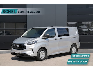 Ford Transit Custom 320 2.0 TDCI L1H1 Trend DC 136pk - 2x Schuif - Stoel/stuurverwarming - Cruise - Navi - Camera - Rijklaar