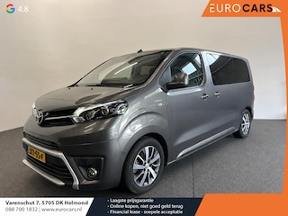Toyota Proace Electric L2 Extra Range Luxury 75 kWh 8p Personen bus Panorama dak Lederen bekleding Voorstoelen Climate Control Apple Carplay Android Auto Parkeer sensoren Cruise Control Bumpers in kleur