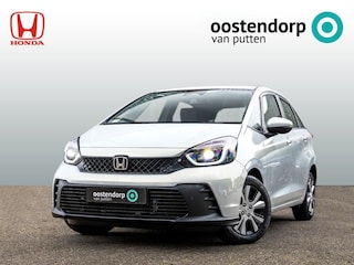 Honda Jazz 1.5 Full Hybrid Elegance Automaat | 8 jaar garantie | Premium Sunlight Silver Metallic | Stoelverwarming | Navigatie | Adaptieve cruisecontrol | PDC