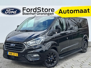 Ford Transit Custom 320 2.0 TDCI L2H1 Platinum Edition AUT DC  | Trekhaak | 100% dealer onderhouden | Leder | Treeplanken | Stoelverwarming | Dubbele Cabine