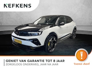 Opel Mokka Electric SUV GSE 54 kWh 281 pk | Demo | Tot 8 jaar garantie! | Kuipstoelen | Stoel/Stuurverwarming | Draadloos opladen | Navigatie | Dodehoeksensor | Apple Carplay/Android auto
