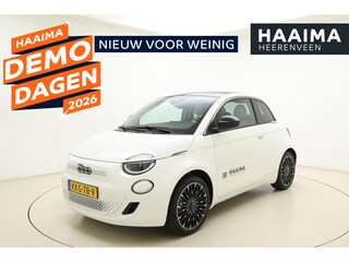 Fiat 500 Icon 42 kWh | DEMO | Apple Carplay/ Android Auto | Cruise control | Camera | Parkeersensoren | Stoelverwarming | Climate control | Glazen panoramadak |