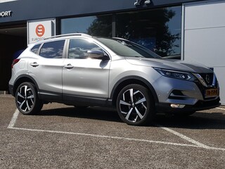 Nissan Qashqai 1.2 115pk DIG-T Tekna VOL-LEDER Apple Carplay & Android Auto | Navigatie | Achteruitrijcamera | Cruise & Climate control | KEYLESS | PANOdak |Dodehoek