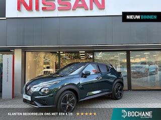 Nissan Juke 1.6 Hybrid Pulse FAP aero velgen NIEUW UIT VOORRAAD LEVERBAAR | Bose geluidsinstallatie | Lederen bekleding | Parkeersensoren voor- en achter | Adaptieve Cruise Control | Apple CarPlay & Android Auto | Climate Control | 10 jaar fabrieksgarantie