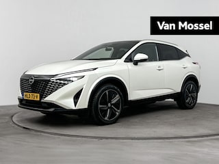 Nissan Qashqai 1.3 MHEV Xtronic Tekna 158PK | Automaat | Trekhaak 1800KG | Head-Up Display | Panoramadak | All Season Banden | Google Navigatie | Stoel,- Stuur en Voorruitverwarming | 360 Graden Camera | Apple CarPlay & Android Auto