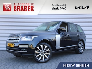 Land Rover Range Rover 4.4 SDV8 Autobiography | Uniek 4.4 | Nieuwstaat | 8 cilinder | Elek. trekhaak | Luchtvering | Stuur-/voorruit-/stoelverwarming + ventilatie | Massage-/geheugenstoelen | Leer | Schuifdak | 360 Camera | 21" LM |