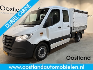 Mercedes-Benz Sprinter 317 CDI L2 DC Open Laadbak met Huif en schuifzeilen / Airco / Cruise / Mbux / Trekhaak