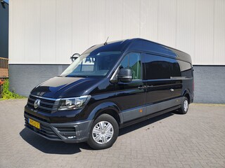 Volkswagen Crafter 35 2.0TDI 141PK Automaat L4H3 2X Schuifdeur Camera Apple Carplay Android Auto Cruise Control Navi Airco Pdc Betonplex Vloer Lat om Lat Betimmering Wandbeplating Euro 6 Origineel Nederlandse Bus
