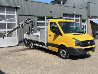 Volkswagen Crafter 35 2.0 TDI HIAB Laadkraan 017T Hijshaak Airco Cruise controle 3-Persoons Euro 5 Trekhaak 2000kg Trekgwewicht