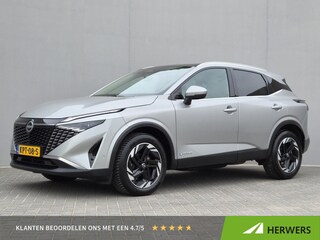 Nissan Qashqai 1.5 e-Power N-Connecta / Facelift / Panoramadak / All season banden / Rondomzicht camera / Adaptief cruise control / Draadloze telefoon lader / Apple Carplay Android Auto / Climate control / Navigatie / Keyless Entry/Start / Parkeersensoren voor en achter /