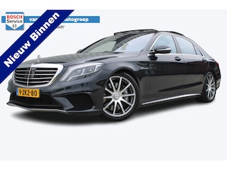 Mercedes-Benz S-klasse AMG 63 4Matic Lang 585PK V8 | Drivers Package | Burmester | Panoramadak | Nachtzicht | Soft-Close | Virtual Cockpit | 360° Camera | Adaptieve cruise | Dodehoek detectie | Massage stoelen | Luchtvering | 100% dealer onderhouden | Stufe 2 | |