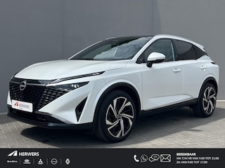 Nissan Qashqai 1.3 MHEV Xtronic Tekna Plus / 10 Jaar Nissan More / Panoramadak / HUD / BOSE / ACC / Luxe Lederen Bekleding / Stoel Massage / Stoel & Stuurwiel Verwarming / Elektr. Stoelen / Elektr. Achterklep / Memory Stoelen /