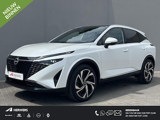 Nissan Qashqai 1.3 MHEV Xtronic Tekna Plus / 10 Jaar Nissan More / Panoramadak / HUD / BOSE / ACC / Luxe Lederen Bekleding / Stoel Massage / Stoel & Stuurwiel Verwarming / Elektr. Stoelen / Elektr. Achterklep / Memory Stoelen /