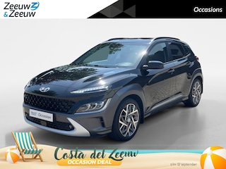 Hyundai Kona 1.6 GDI HEV Premium Sky | Trekhaak | Pano | Camera | Stoelverwarming V+A | Stuurverwarming | Stoelventilatie | KRELL Audio | Apple Carplay | Android Auto | 1 Jaar Bovag Garantie