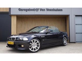 BMW 3-Serie Cabrio E46 3.2 S54 Handgeschakeld Leder H&K 19inch LM Xenon *Carbon schwarz* NL Auto 138081km!