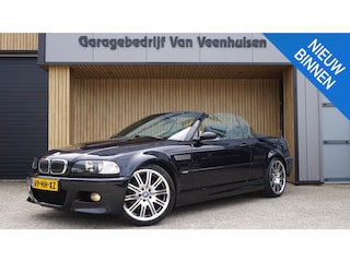 BMW 3-Serie Cabrio E46 3.2 S54 Handgeschakeld Leder H&K 19inch LM Xenon *Carbon schwarz* NL Auto 138081km!