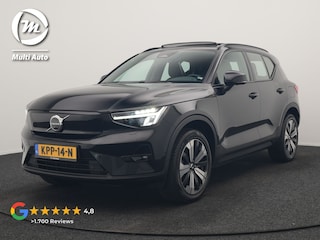 Volvo XC40 Ultimate Recharge Pure 70 kWh 231pk Dealer O.H. | Trekhaak Af Fabriek | Panodak | Adaptive Cruise | 360 Camera | Harman / Kardon | Alcantara Sportstoelen Memory & Verwarmd | Keyless | Blis | Apple Carplay | Google Assistent | DAB |