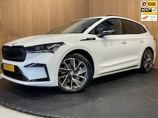 Skoda Enyaq iV 80 Sportline|91% SOH|BLACK&WHITE EDITION|ACC|APPLE CARPLAY|CAMERA|STOEL+STUURVERW|NAVI|NAP|NL|INCL.BTW|1e EIGENAAR|