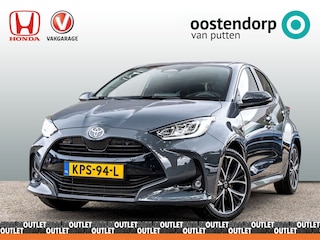 Toyota Yaris Full Hybrid Dynamic Plus Automaat | Nieuw uit doos!! | Storm Grey Metallic | Dodehoeksensoren | Carplay | Stoel- en Stuurverwarming | Adapt.Cruise