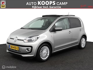 Volkswagen Up 1.0 high up! BlueMotion | Schuif/kantel dak | Fender Audio | Volledig onderhouden | All seasons | Scherm | DEALER-STAAT