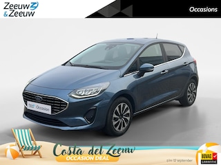 Ford Fiesta 1.0 EcoBoost Titanium 125pk | Stoel- stuur en voorruitverwarming | Navigatie via Apple Carplay & Android auto | Parkeer sensoren
