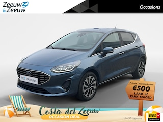 Ford Fiesta 1.0 EcoBoost Titanium 125pk | Stoel- stuur en voorruitverwarming | Navigatie via Apple Carplay & Android auto | Parkeer sensoren