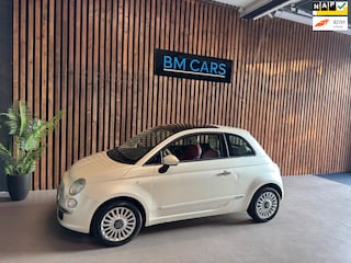 Fiat 500 1.2 Lounge Airco, Panodak, Rood leer
