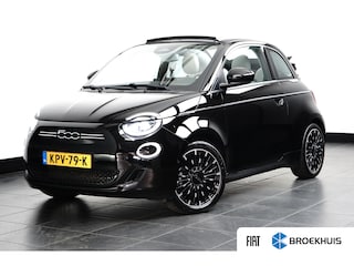 Fiat 500 La Prima 42 kWh Cabrio 3 Fase | Vol-Leder | Adaptive Cruise | Stoelverwarming | Achteruitrijcamera |
