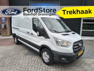 Ford Transit 350 2.0 TDCI 130 pk L3H2 Trend RWD | Trekhaak | Adapt. cruise | 360° Camera | Voorruitverw. | 3-zits | BPM vrij | 4 seiz. banden