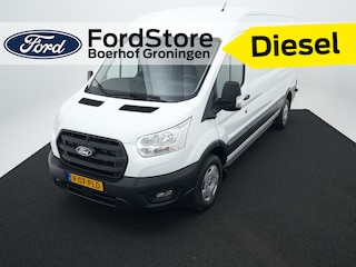 Ford Transit 350 2.0 TDCI 130 pk L3H2 Trend RWD | Trekhaak | Adapt. cruise | 360° Camera | Voorruitverw. | 3-zits | BPM vrij | 4 seiz. banden