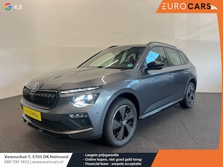 Skoda Kamiq 1.0 TSI Monte Carlo Panoramadak Wegklapbare trekhaak Navigatie Apple Carplay Android Auto Camera Parkeerhulp Adaptive Cruise Control Stoel- en stuurverwarming Virtual Cockpit Full Led Climate Control Lichtmetalen velgen