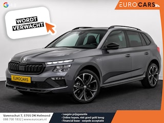 Skoda Kamiq 1.0 TSI Monte Carlo Panoramadak Wegklapbare trekhaak Navigatie Apple Carplay Android Auto Camera Parkeerhulp Adaptive Cruise Control Stoel- en stuurverwarming Virtual Cockpit Full Led Climate Control Lichtmetalen velgen