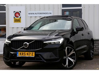Volvo XC60 2.0 T6 Plug-in hybrid Long Range AWD Plus Dark*Perfect Volvo Onderh.*Pano/Elek. Trekhaak/R-Design stoelen/Stoelverw.V+A/Stuurverw./ACC/Pilot ass./360 Camera/Memorie/BLIS/Parkeersens.V+A/21 inch LM*