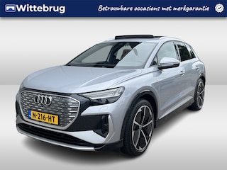 Audi Q4 40 Launch edition S -Line 77 kWh / SOH 93 %/ AUTOMAAT/ PANO/ TREKHAAK/ LEER/ SONOS/ PARK.SENSOR.V+A/ 360 CAMERA/ SMARTPHONE INTERFACE/ STOELVERWARM./ MEMORY SEAT/ ACC/ ELEK.ACHTERKLEP/ KEYLESS