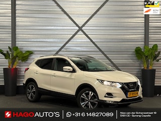 Nissan Qashqai 1.2 N-Connecta 2E-EIG/NAVI/PANO/LED/CLIMATE/360C/VDOH/KEYLESS/TREKHAAK/PARELMOER-WIT/12-MAANDEN-GARANTIE