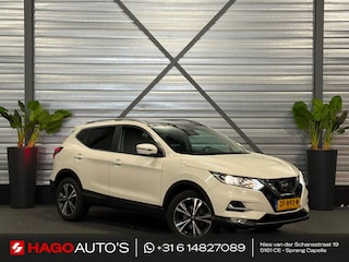 Nissan Qashqai 1.2 N-Connecta 2E-EIG/NAVI/PANO/LED/CLIMATE/360C/VDOH/KEYLESS/TREKHAAK/PARELMOER-WIT/12-MAANDEN-GARANTIE
