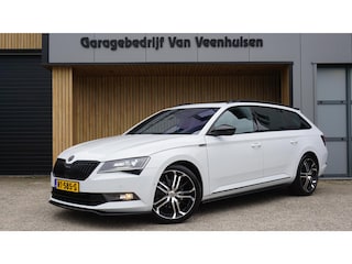 Skoda Superb Combi 1.8 TSI 180pk Sportline Business dsg Pano Elek.trekhaak Keyless Canton Stoelverw *NL auto* Maxton DAB 19 inch LM Cruise Standkachel *198201km*