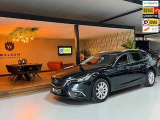 Mazda 6 Sportbreak 2.0 SkyActiv-G 165 Skylease+|Keyless|StoelVW|Navi|Cruise|PDC|LED|17" Velgen|Rijklaar