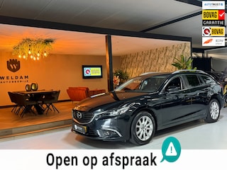 Mazda 6 Sportbreak 2.0 SkyActiv-G 165 Skylease+|Keyless|StoelVW|Navi|Cruise|PDC|LED|17" Velgen|Rijklaar