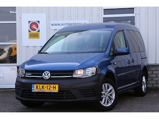 Volkswagen Caddy 1.4 TGI Trendline 5 Persoons Automaat*Perfect VW Onderh.*Trekhaak/2x zijschuifdeur/Leder/Stoelverw./Climate-Control/Parkeersens.V+A*